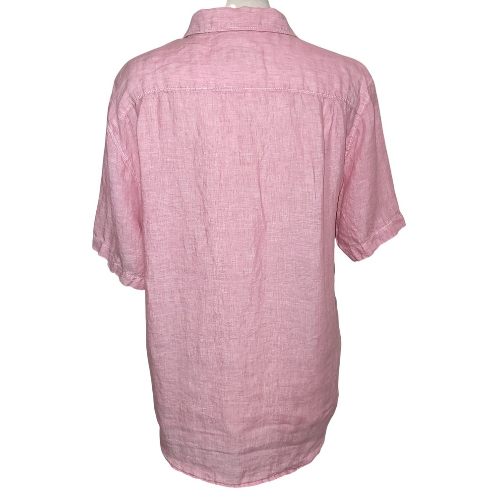 Tommy Bahama Party Bougainvillea Pink Breezer Short Sleeve Linen Shirt Men's M - Picture 3 of 9